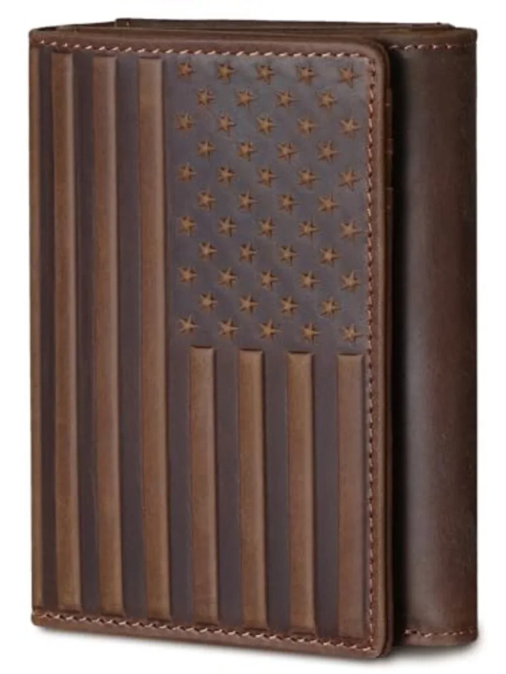 Trifold Leather Wallet for Men RFID Blocking – Mens Trifold Wallet
